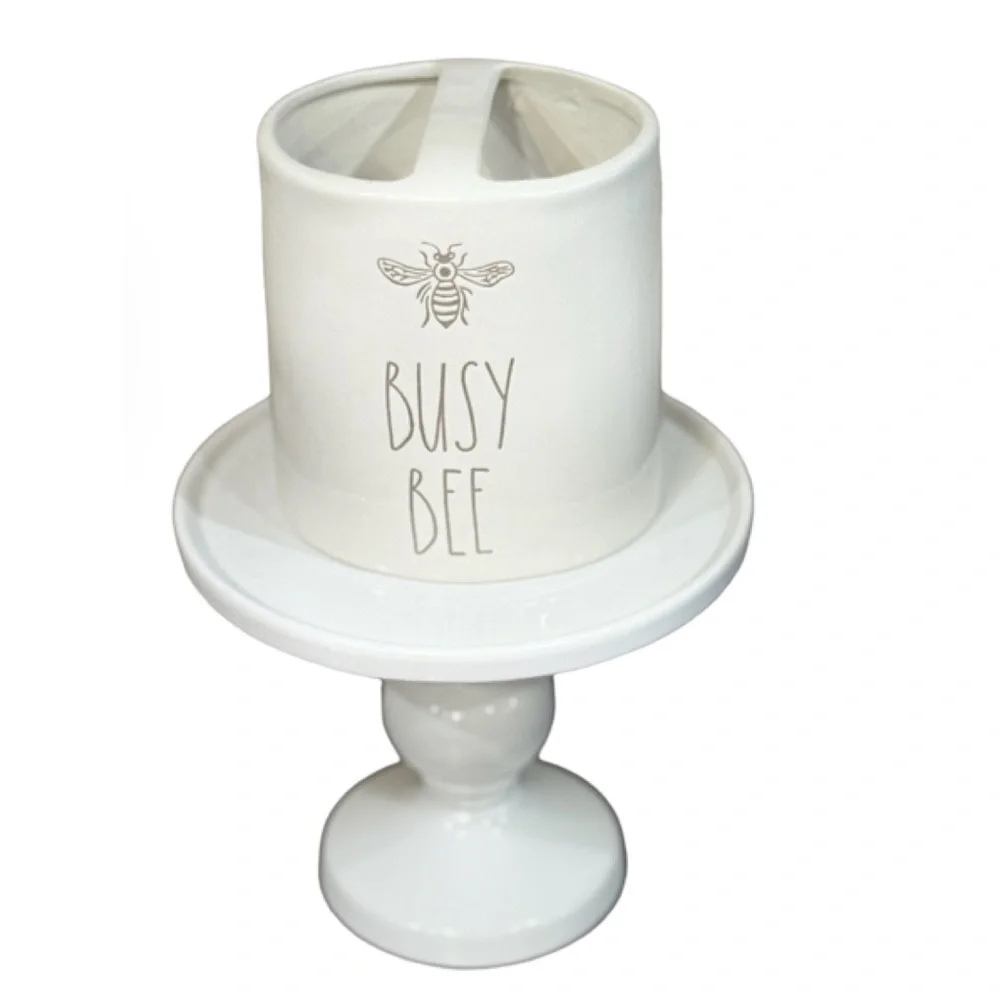 NEW Rae Dunn Busy Bee Pen Pencil Organizer Holder or Tooth Brush Holder 🐝 - Picture 2 of 4